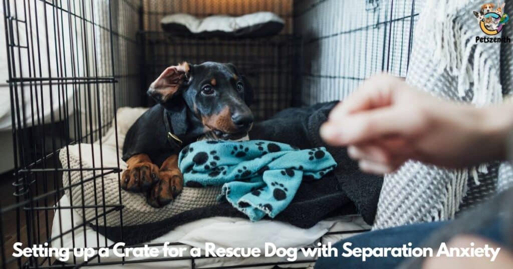 Setting up a Crate for a Rescue Dog with Separation Anxiety (1)