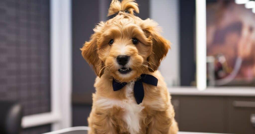 1. Goldendoodle Puppy Cut