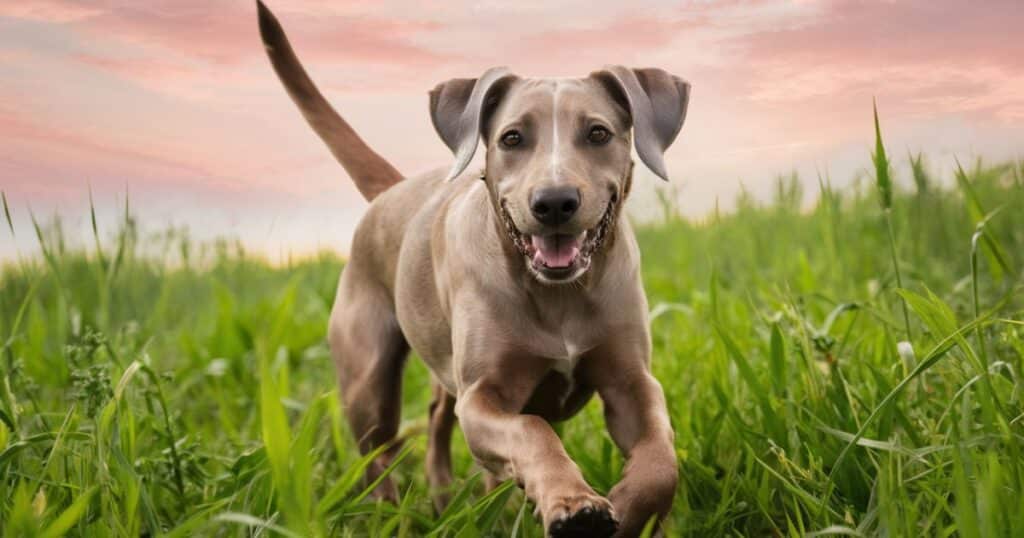 23. Labmaraner (Labrador Retriever x Weimaraner Mix)