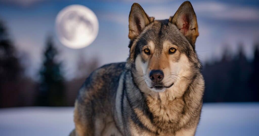 26. Wolfador (Labrador Retriever x Gray Wolf Mix)