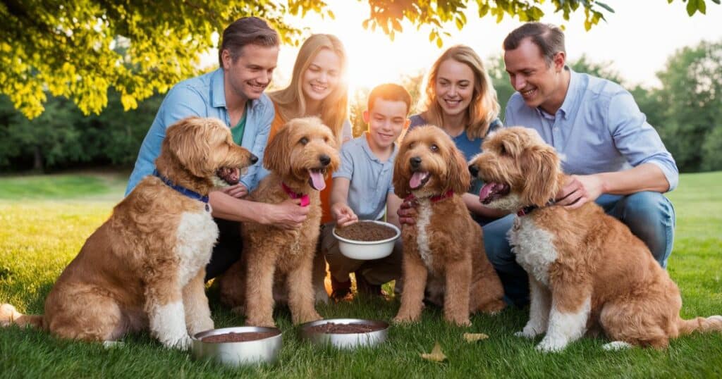 Feeding F2B Goldendoodles