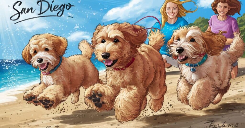 Goldendoodles in San Diego: The Fluffy Pup's Perfect Home
