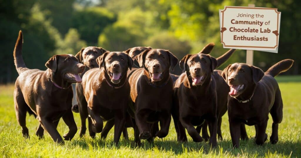 Joining the Community of Chocolate Lab Enthusiasts