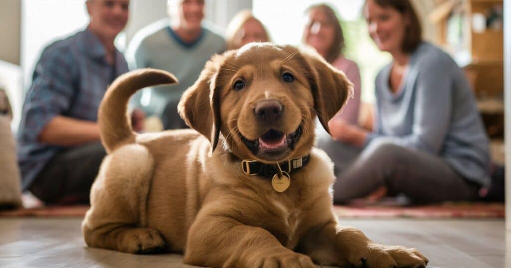 The Adorable American Labrador Retriever Puppy: A Beloved Family Companion