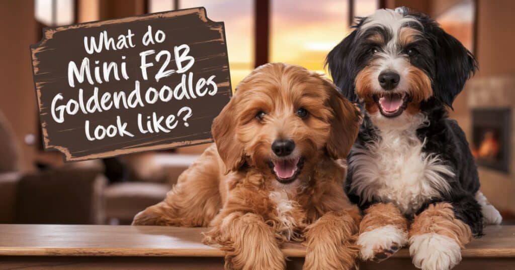 What do mini F2B Goldendoodles look like?