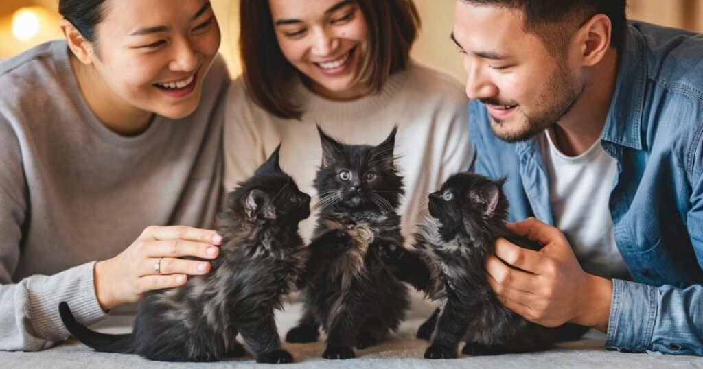 Caring for Black Smoke Maine Coon Kittens