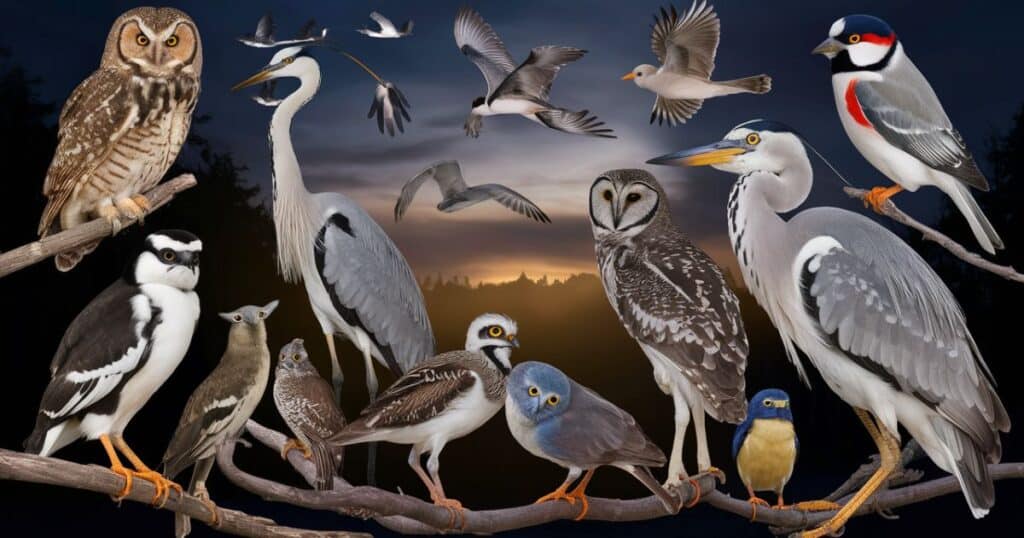 Common Nocturnal and Crepuscular Birds