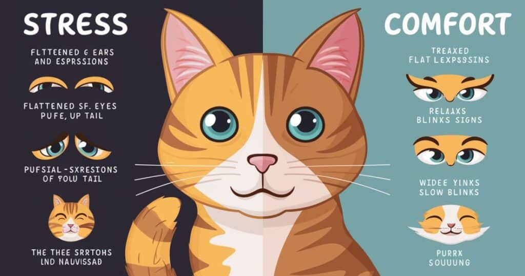 Recognizing Stress Indicators vs. Comfort Signs in Cats