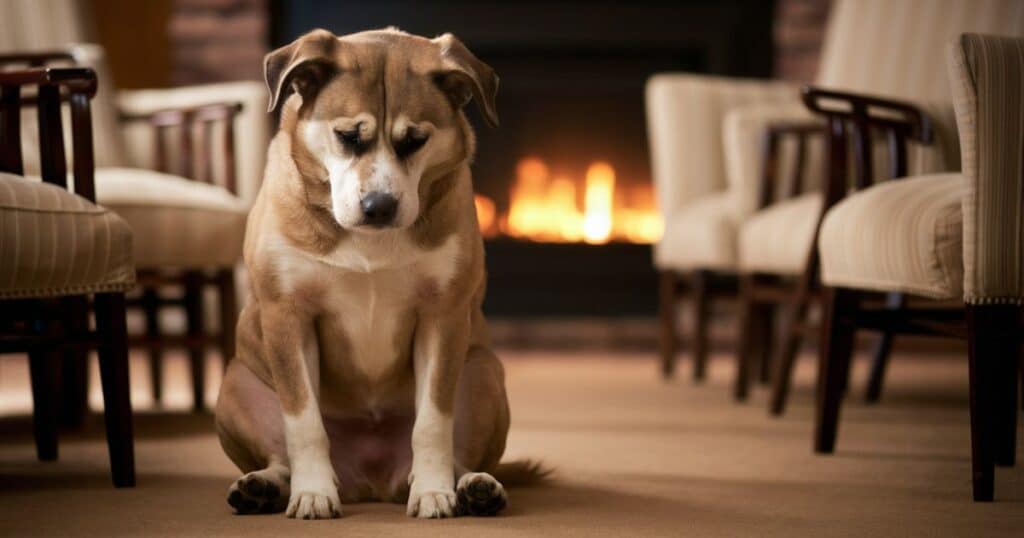 Signs Your Dog is Sitting Alone due to Illness or Pain