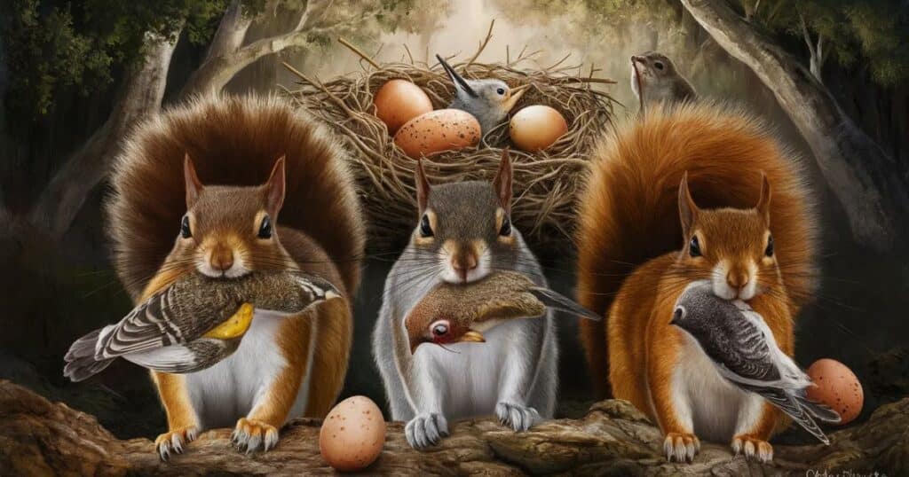 Squirrels as Predators: Do They Eat Baby Birds or Just Eggs?